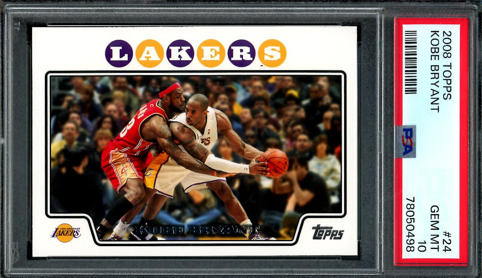 2008 Topps Kobe Bryant PSA 10 Lakers – Sports Card Market