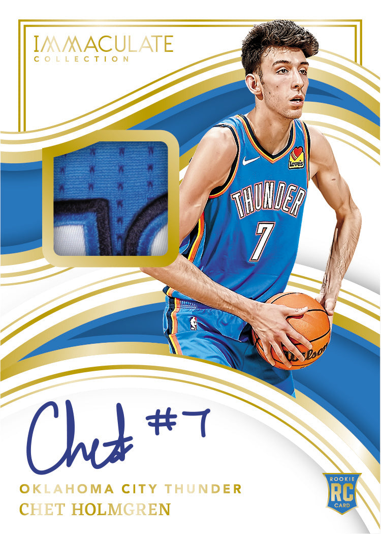 2022/23 Panini Immaculate Basketball Cards_Chet Holmgren Auto