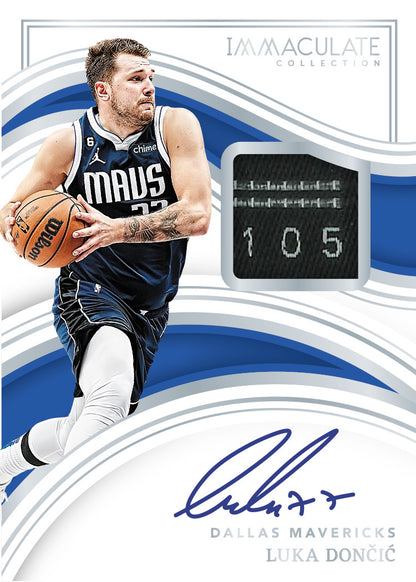 2022/23 Panini Immaculate Basketball Cards_Luka Doncic Auto