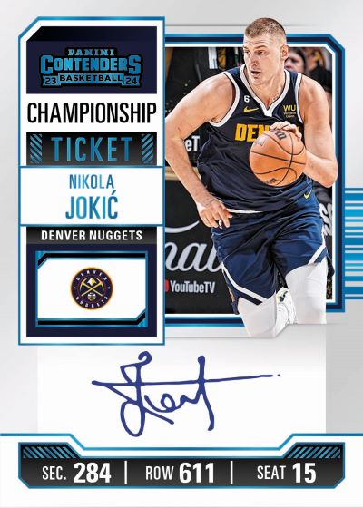 2023/24 Panini Contenders Basketball Cards - Nikola Jokic