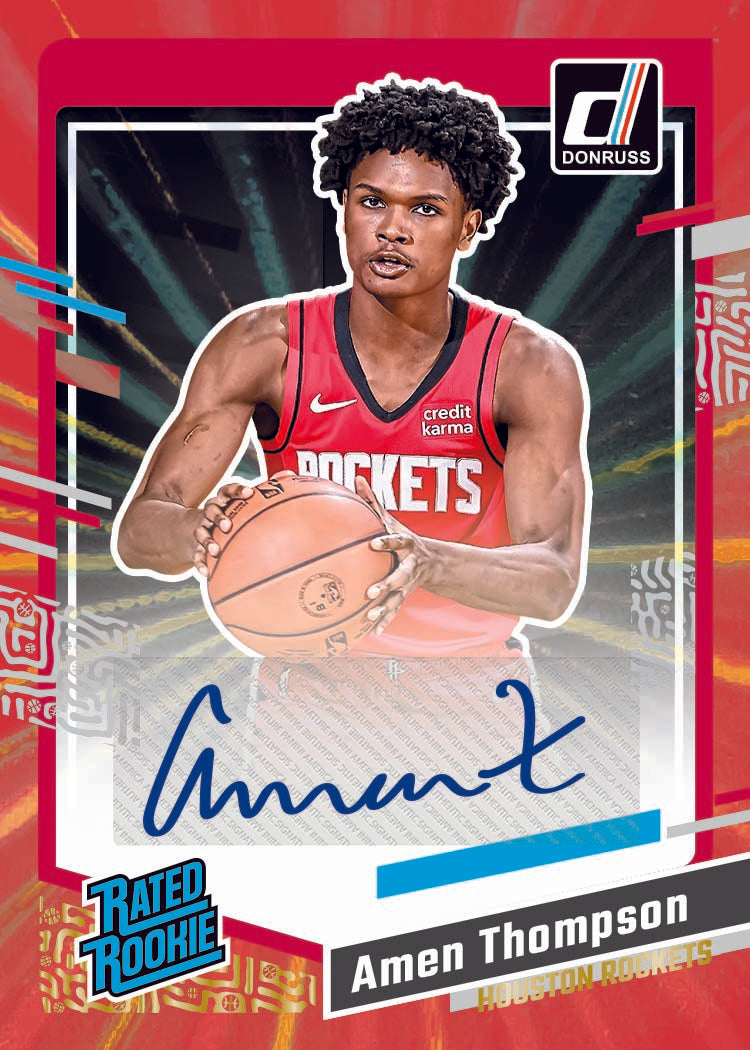 2023/24 Panini Donruss Basketball Cards-Amen Thompson Auto_Rated Rookie