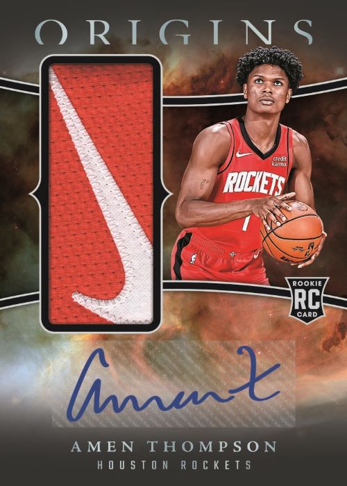 2023/24 Panini Origins Basketball Cards - Amen Thompson Auto_Rookie Jersey