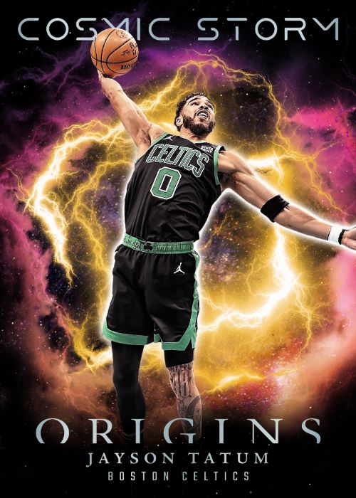 2023/24 Panini Origins Basketball Cards - Jayson Tatum_Cosmic Storm