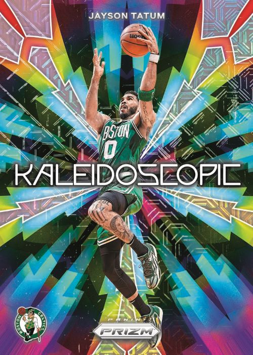2023/24 Panini Prizm Basketball Cards-Jayson Tatum+Kaleidoscopic Prizm Mojo