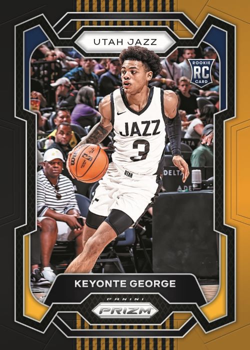 2023/24 Panini Prizm Basketball Cards-Keyonte George_Black Gold