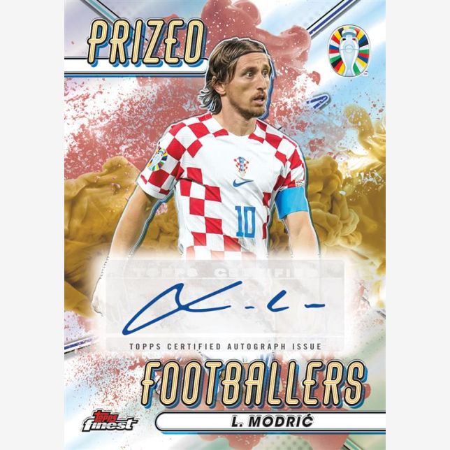 2023/24 Topps Finest Road to UEFA Euro Soccer Cards-L Modric