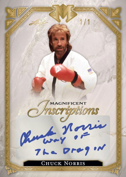 2023 Leaf Magnificence Sports Cards - Chuck Norris