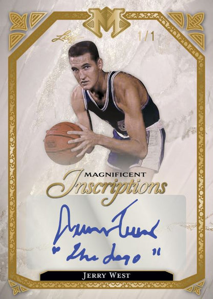 2023 Leaf Magnificence Sports Cards - Jerry West