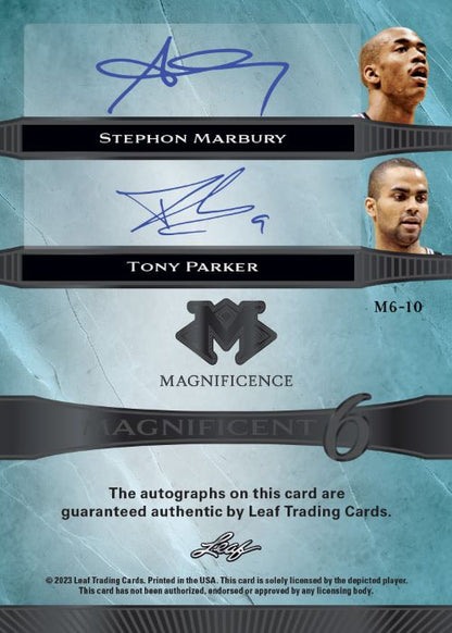 2023 Leaf Magnificence Sports Cards - Stephon Marbury_Tony Parker