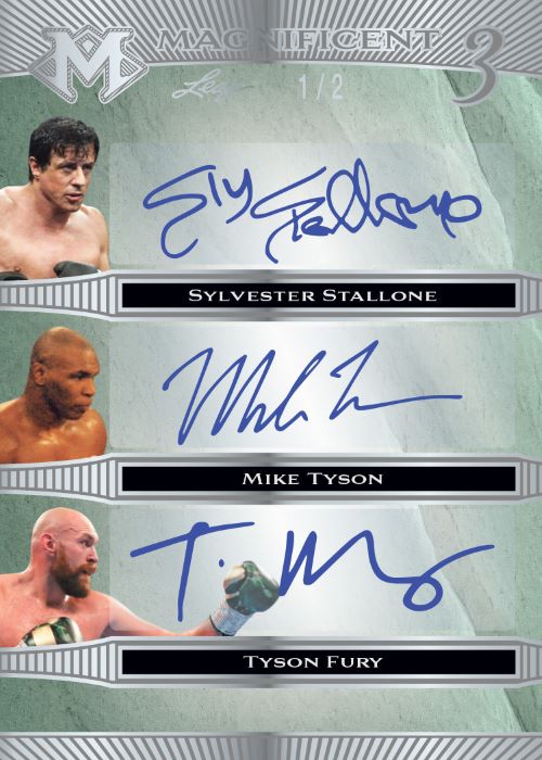 2023 Leaf Magnificence Sports Cards - Sylvester Stallone_Mike Tyson_Tyson Fury