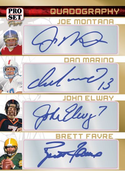 2023 Leaf Pro Set Pure Football Cards-Quadography