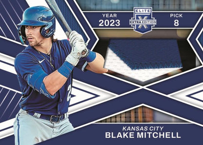 2023 Panini Elite Extra Edition Baseball Cards-Blake Mitchell First Round Mats