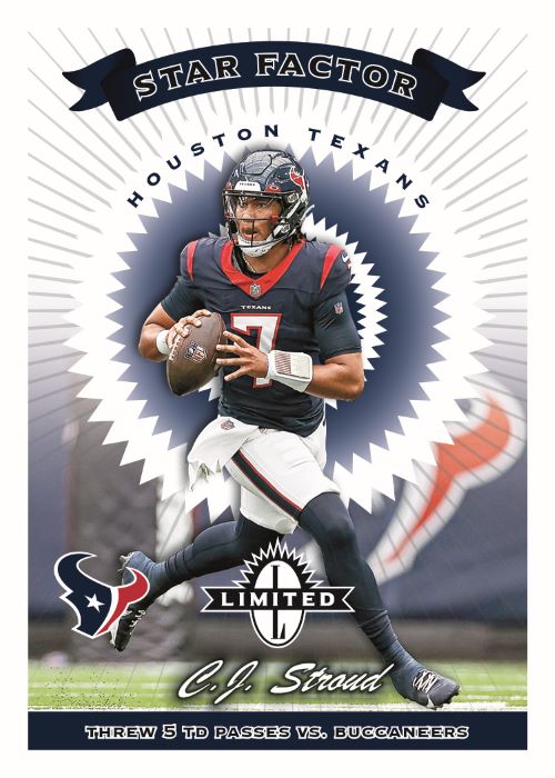 2023 Panini Limited Football Cards-CJ Stroud+Star Factor Tribute