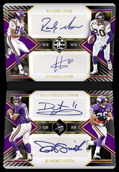 2023 Panini Limited Football Cards-Quad Signatures Booklet
