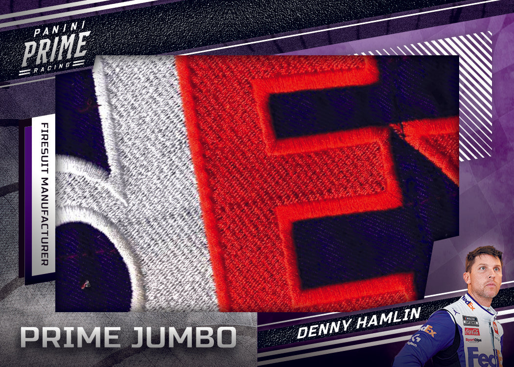 2023 Panini Prime Racing Cards_Denny Hamlin Prime Jumbo