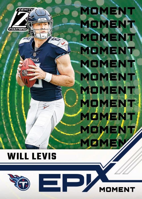 2023 Panini Zenith Football Cards-Will Levis_Epix Moment
