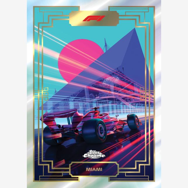 2023 Topps Chrome F1 Formula 1 Racing Cards-Miami Art Grand Prix
