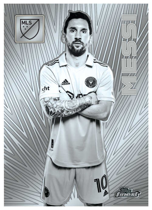 2023 Topps Finest MLS Cards-Messi_Idols_Silver