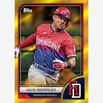 2023 Topps World Baseball Classic Cards-Julio Rodriguez-Gold