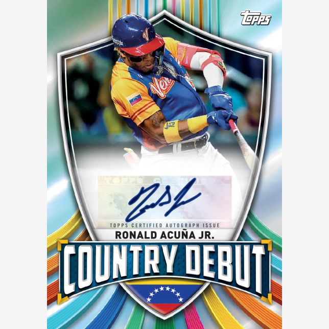 2023 Topps World Baseball Classic Cards-Ronald Acuna-Country Debut