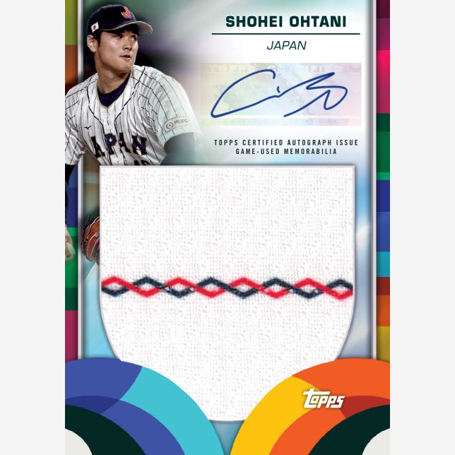 2023 Topps World Baseball Classic Cards-Shohei Ohtani  Auto-Relic