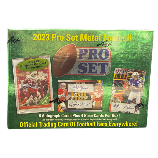 2023 Leaf Pro Set Metal Football Hobby Box