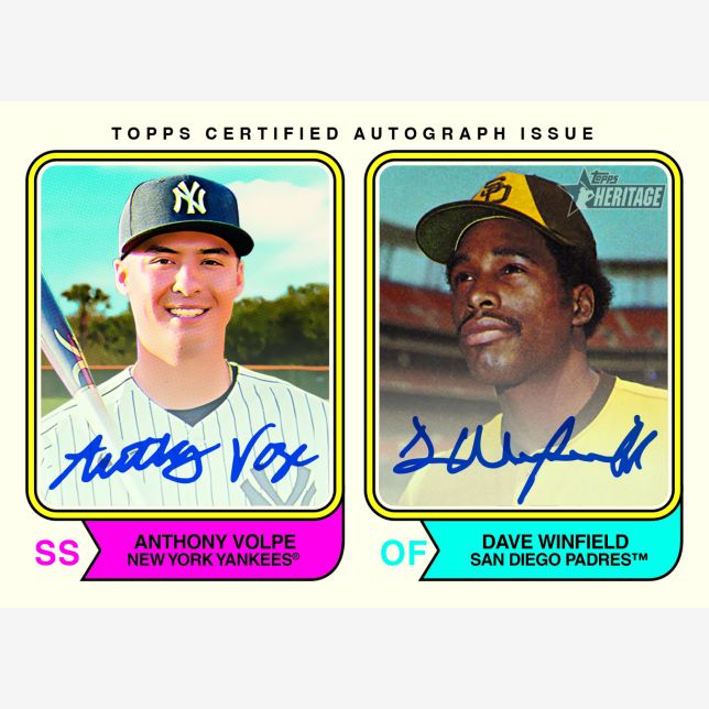 2023 Topps Heritage High Number Baseball-Anthony Volpe_Dave Winfield