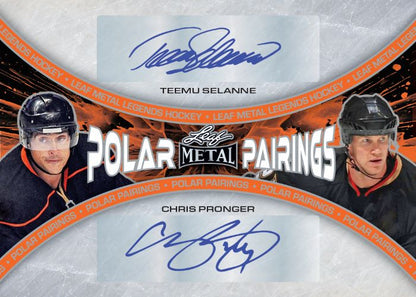 2024 Leaf Metal Legends Hockey Cards-Chris Pronger Polar Pairings