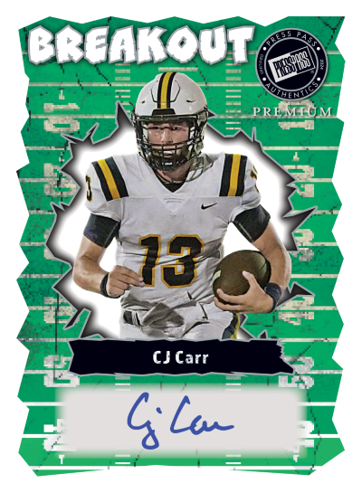 2024 Leaf Press Pass Premium Football Cards -  CJ Carr