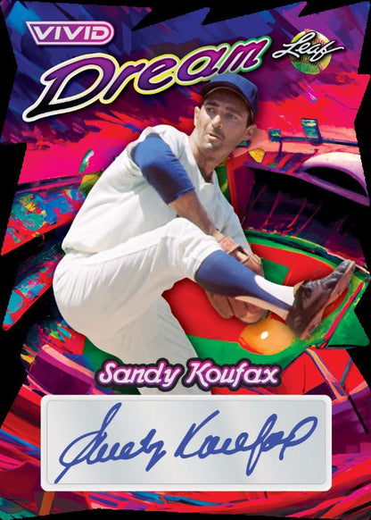 2023 Leaf Vivid Baseball Cards-Sandy Koufax-Dream