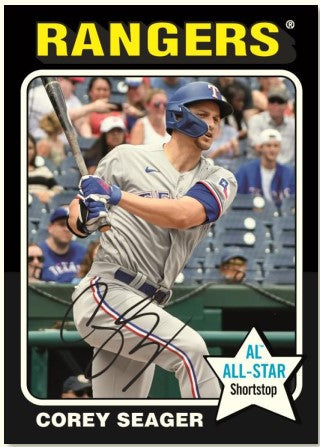 2024 Topps Heritage Baseball Cards - Corey Seager Auto