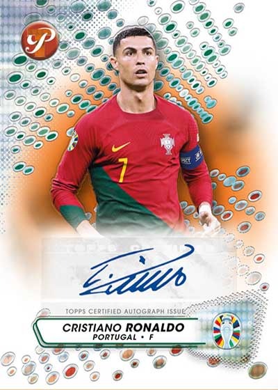 2024 Topps Pristine Road To Euro Soccer Cards-Cristiano Ronaldo Auto