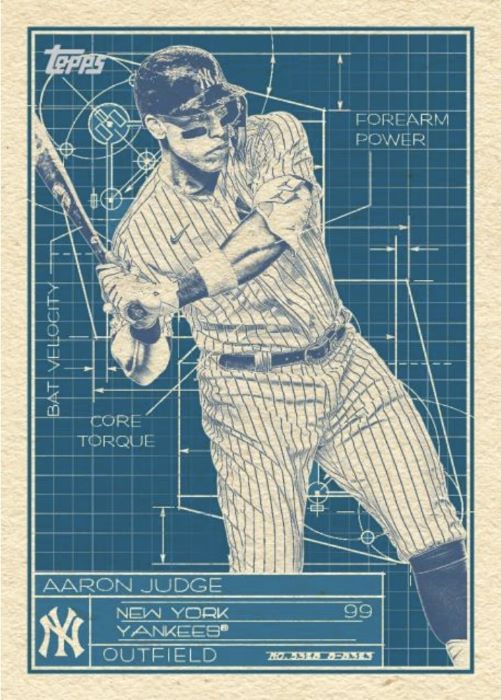 2024 Topps Series 1 Baseball Cards-Aaron Judge Blueprint