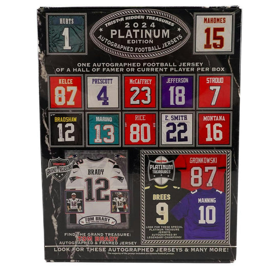 2024 TriStar Hidden Treasures Platinum Edition Autographed Football Jersey Hobby Box