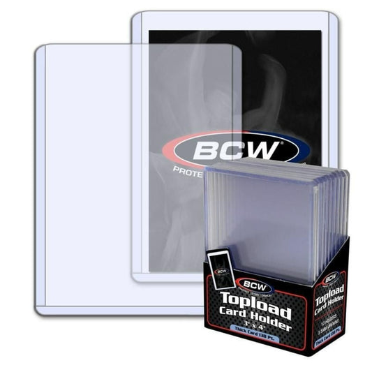 BCW 3x4 Thick 138pt Toploader 10-Count Pack