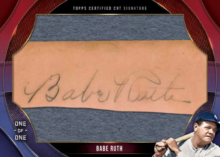 2024 Topps Series 1 Baseball Cards-Babe Ruth Cut Auto