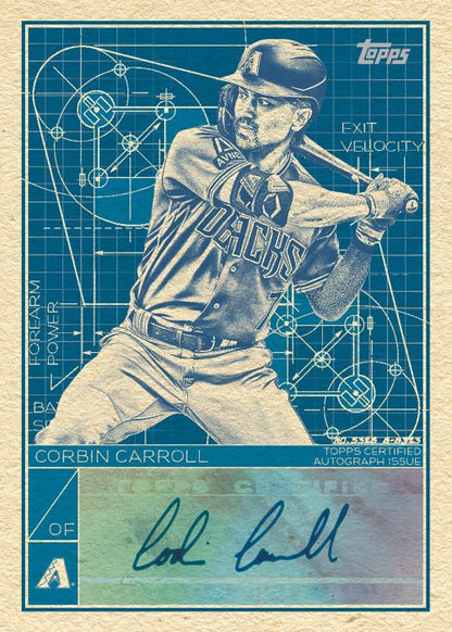 2024 Topps Series 1 Baseball Cards-Corbin Carroll-Blueprint