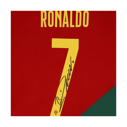 Fanatics Authentic Cristiano Ronaldo Autographed 2022/23 Portugal Red/Green Nike Jersey