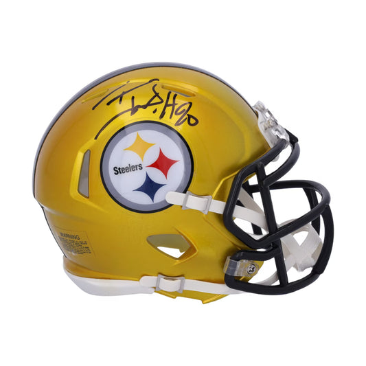 T.J.Watt Autographed Pittsburgh Steelers Flash Speed Mini Helmet