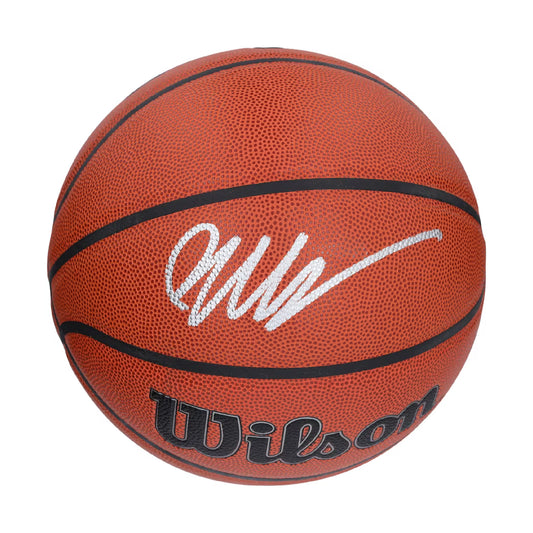 Victor Wembanyama Autographed Wilson 2023 NBA Draft Authentic Series Indoor/Outdoor Basketball