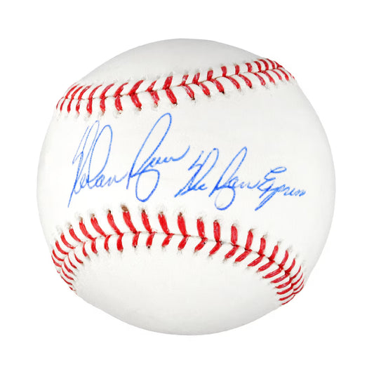 Fanatics Authentic Nolan Ryan Autographed MLB Baseball w/ "The Ryan Express" Inscription w/ Display Cube