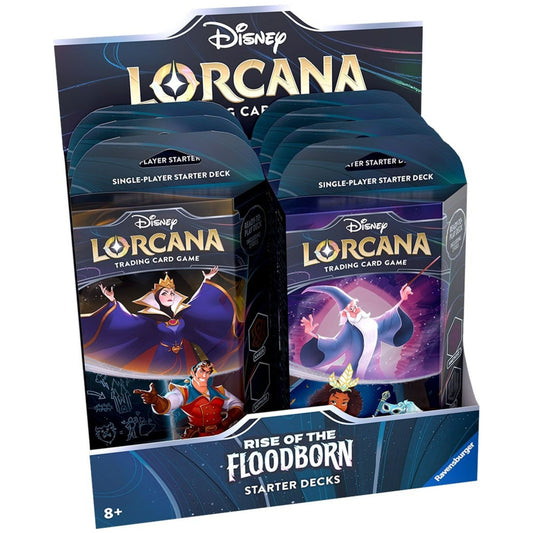 Disney Lorcana Rise of the Floodborn Starter Deck (8 Decks) Display Box