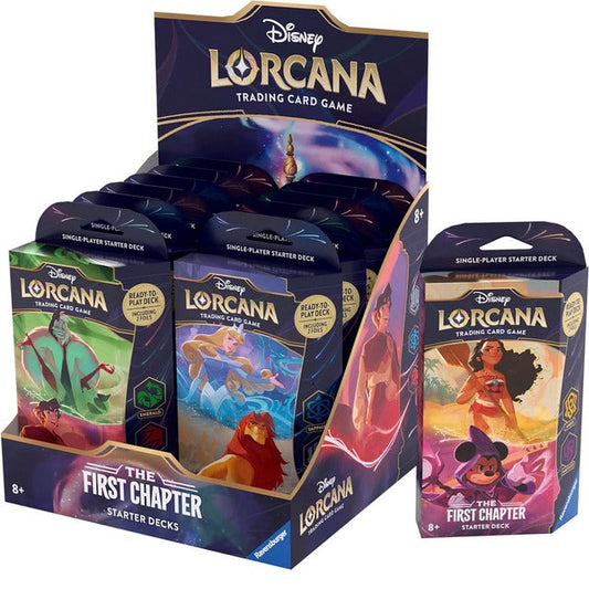 Disney Lorcana The First Chapter Starter Deck (8 Decks) Display Box