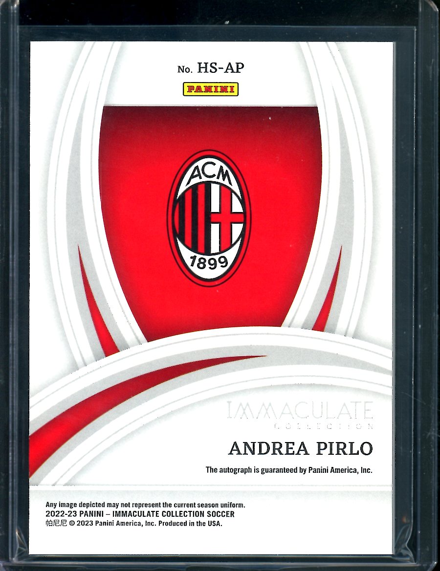 2022/23 Panini Immaculate Andrea Pirlo Heralded Signatures Auto /25 AC Milan