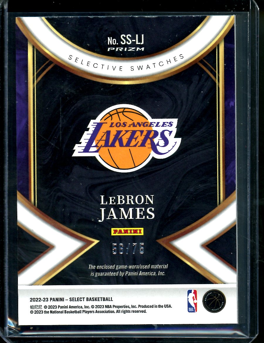 LeBron James 2022 Panini Father's Day Blue 15/50 #FD14 Los Angeles Lakers