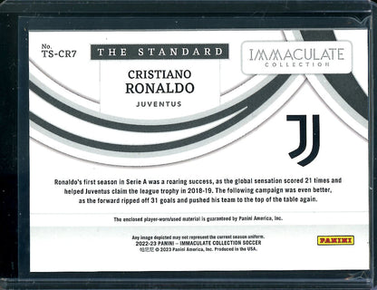 2022/23 Panini Immaculate Cristiano Ronaldo Patch /99 Juventus