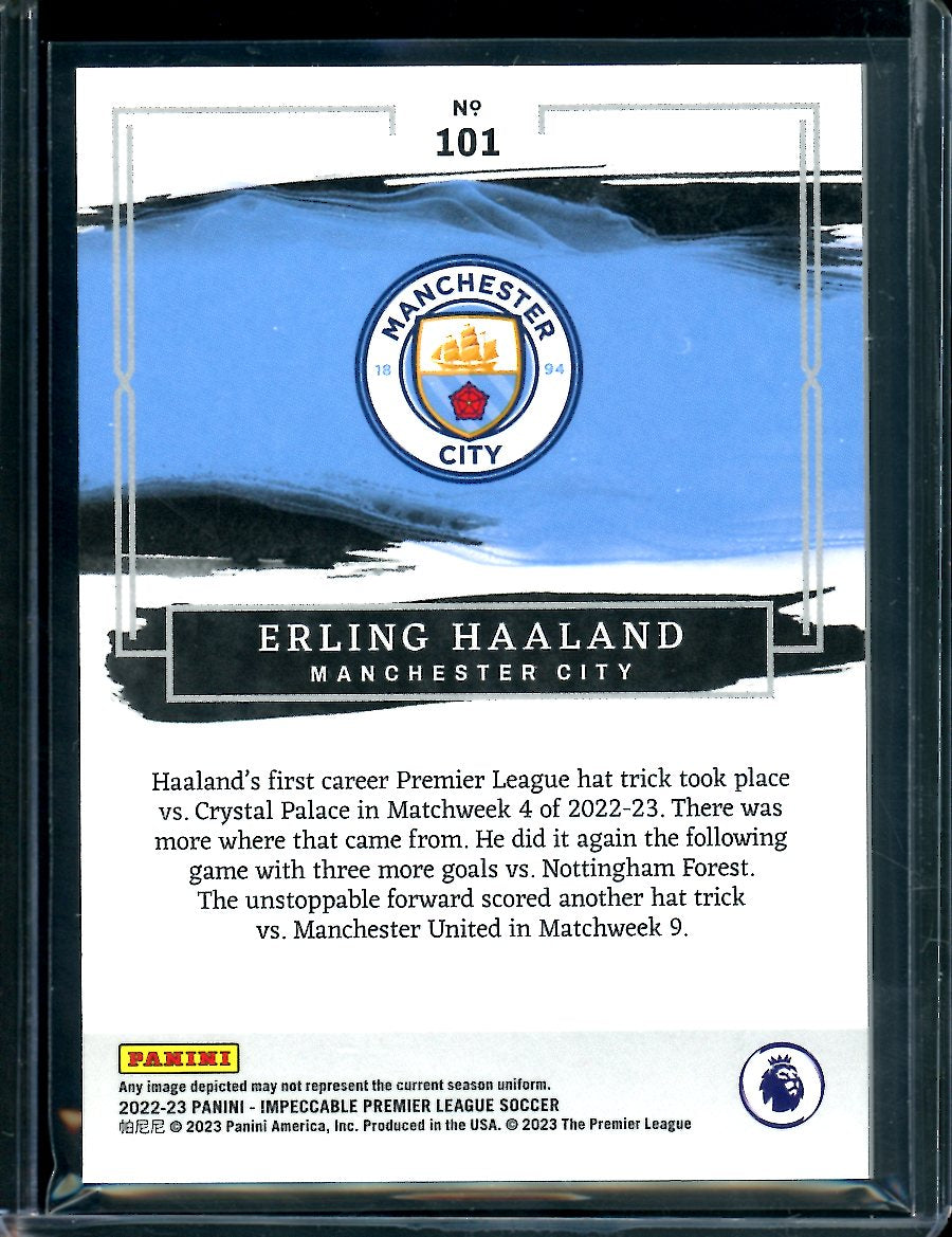 2022/23 Panini Impeccable Erling Haaland /59 Mancherster City