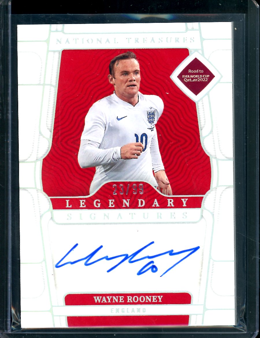 2022 Panini National Treasures Wayne Rooney Legendary Signatures Auto /99 England