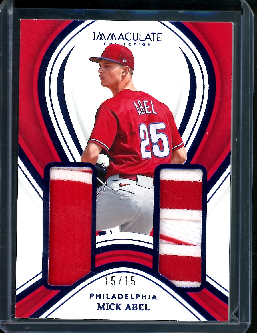 2023 Panini Immaculate Mick Abel Dual Patch /15 Phillies