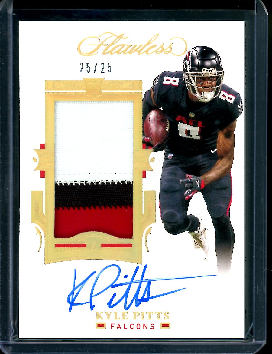 2021 Panini Flawless Kyle Pitts Rookie RPA /25 Falcons